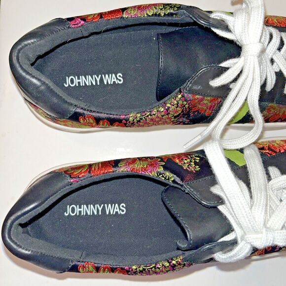 Johnny Was Downtown Jacquard Sneakers Shoes 10 Biya JWLA 3J Workshop MSRP $268 - Picture 8 of 10